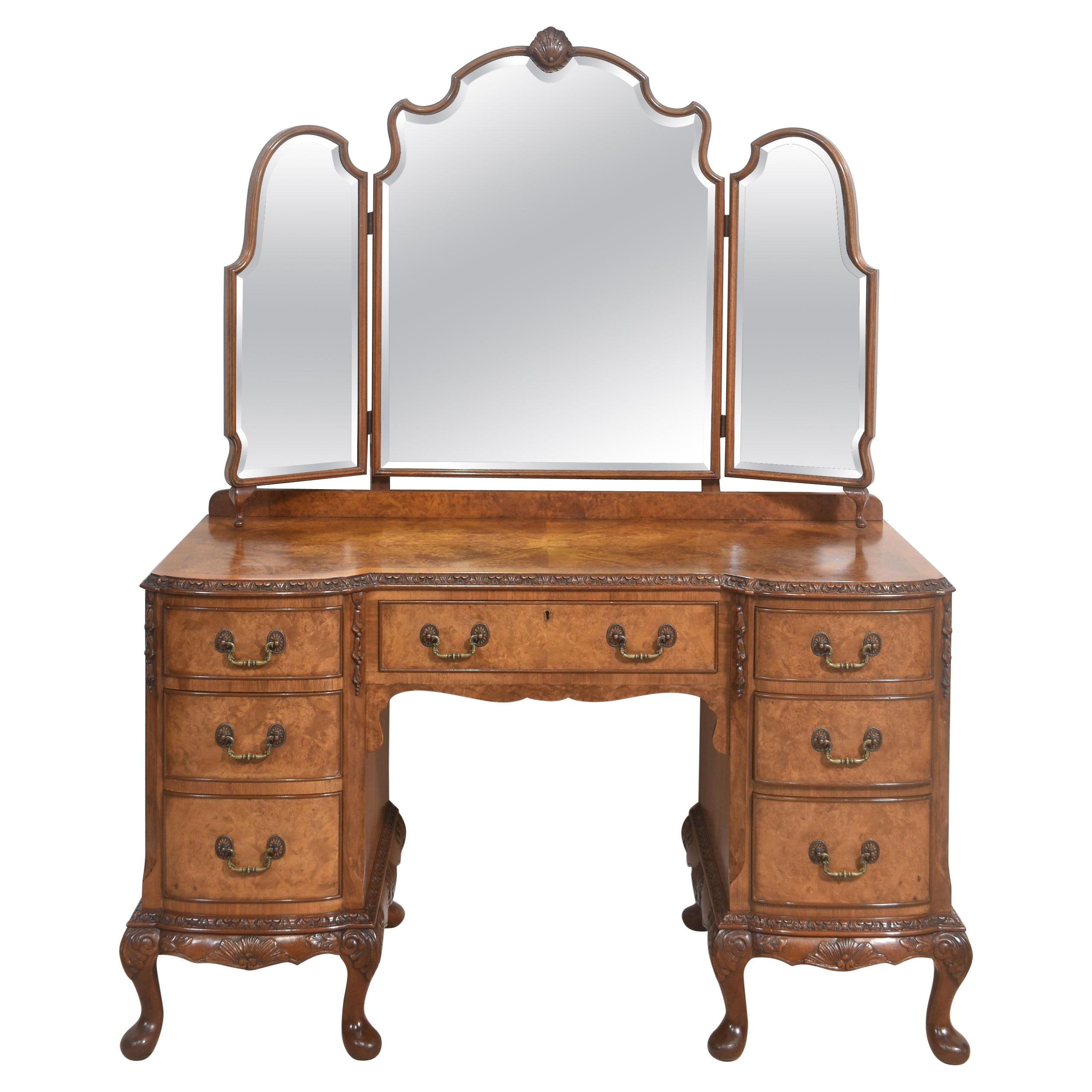 Walnut dressing table