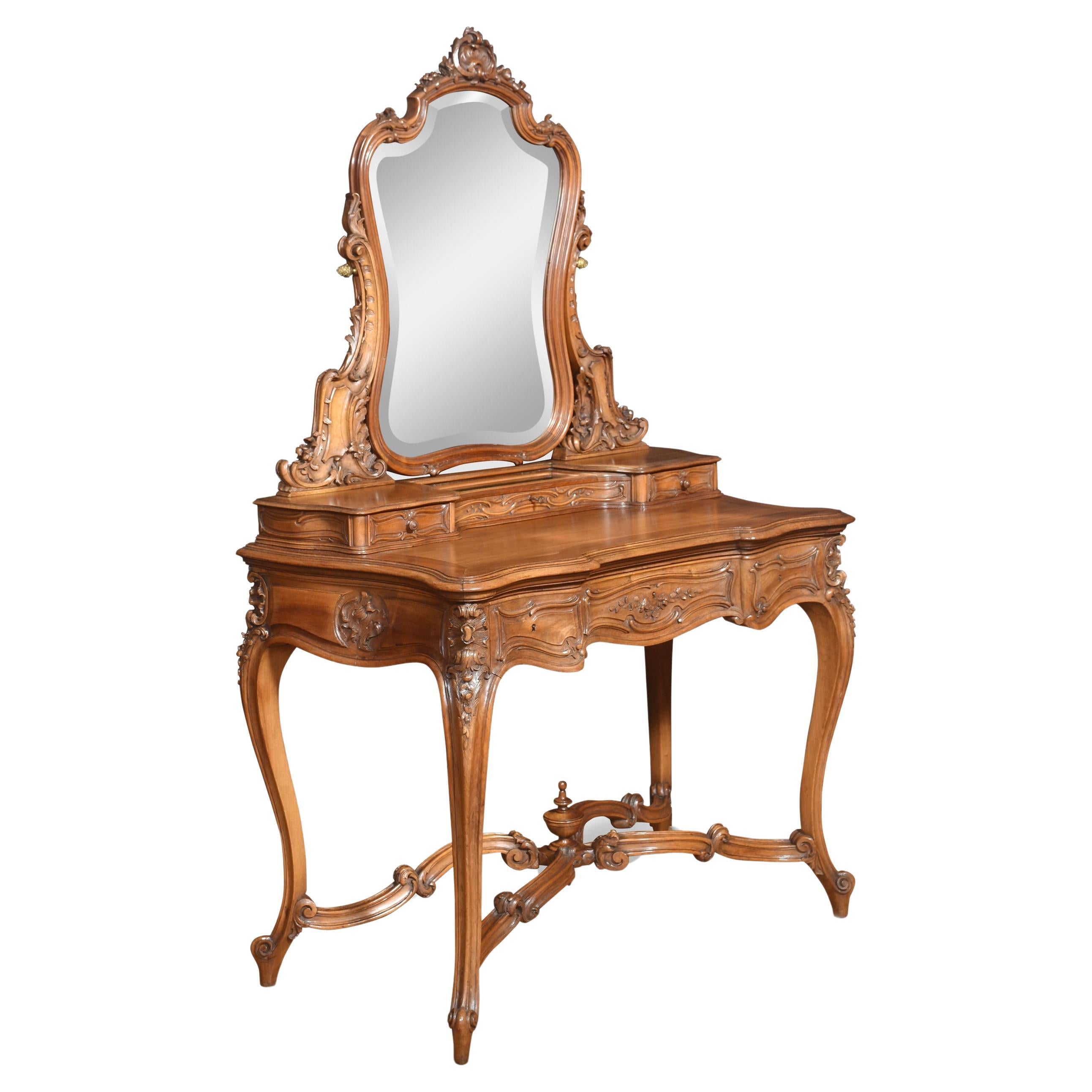 Walnut dressing table