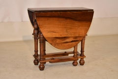 Walnut Dropleaf Table from England, Circa 1900