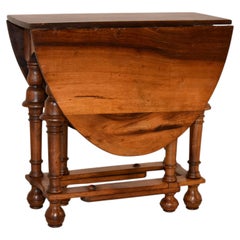 Table à abattants en noyer, d'Angleterre, CIRCA 1900