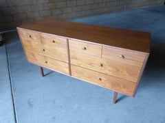 Walnut Eight-Drawer Chest Designed by Kipp Stewart for Drexel, circa 1960s