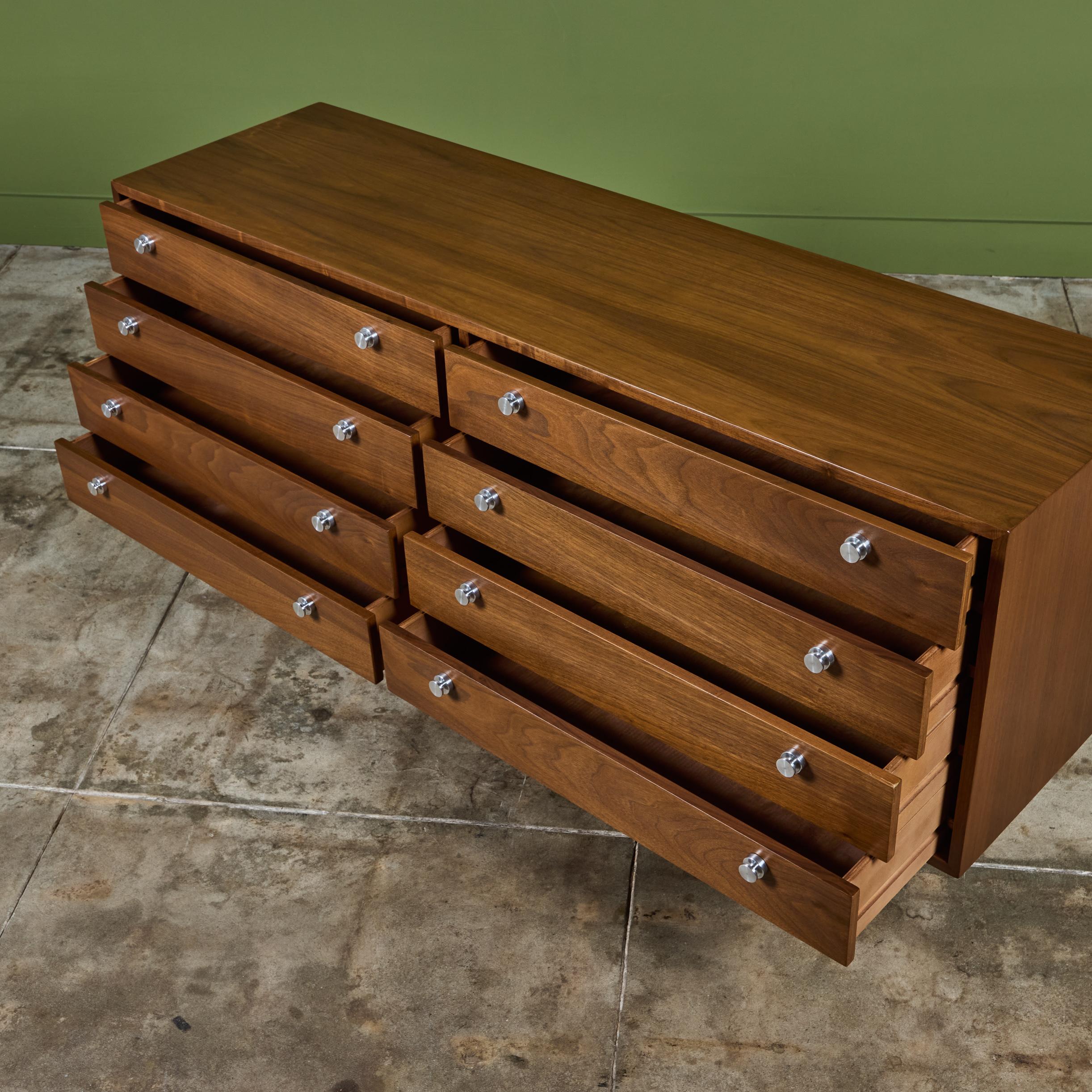 Walnut Eight Drawer Dresser 3