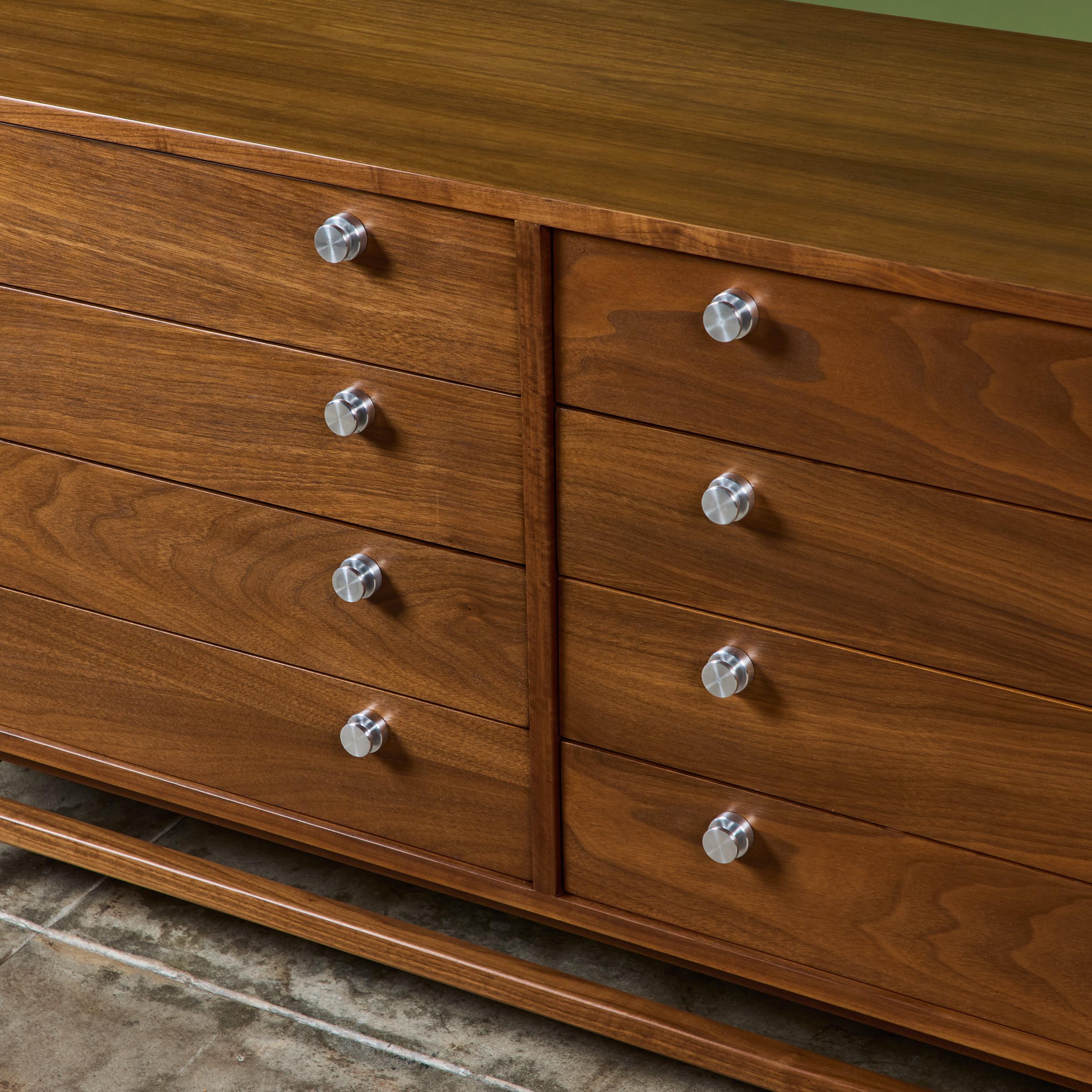 Walnut Eight Drawer Dresser 7