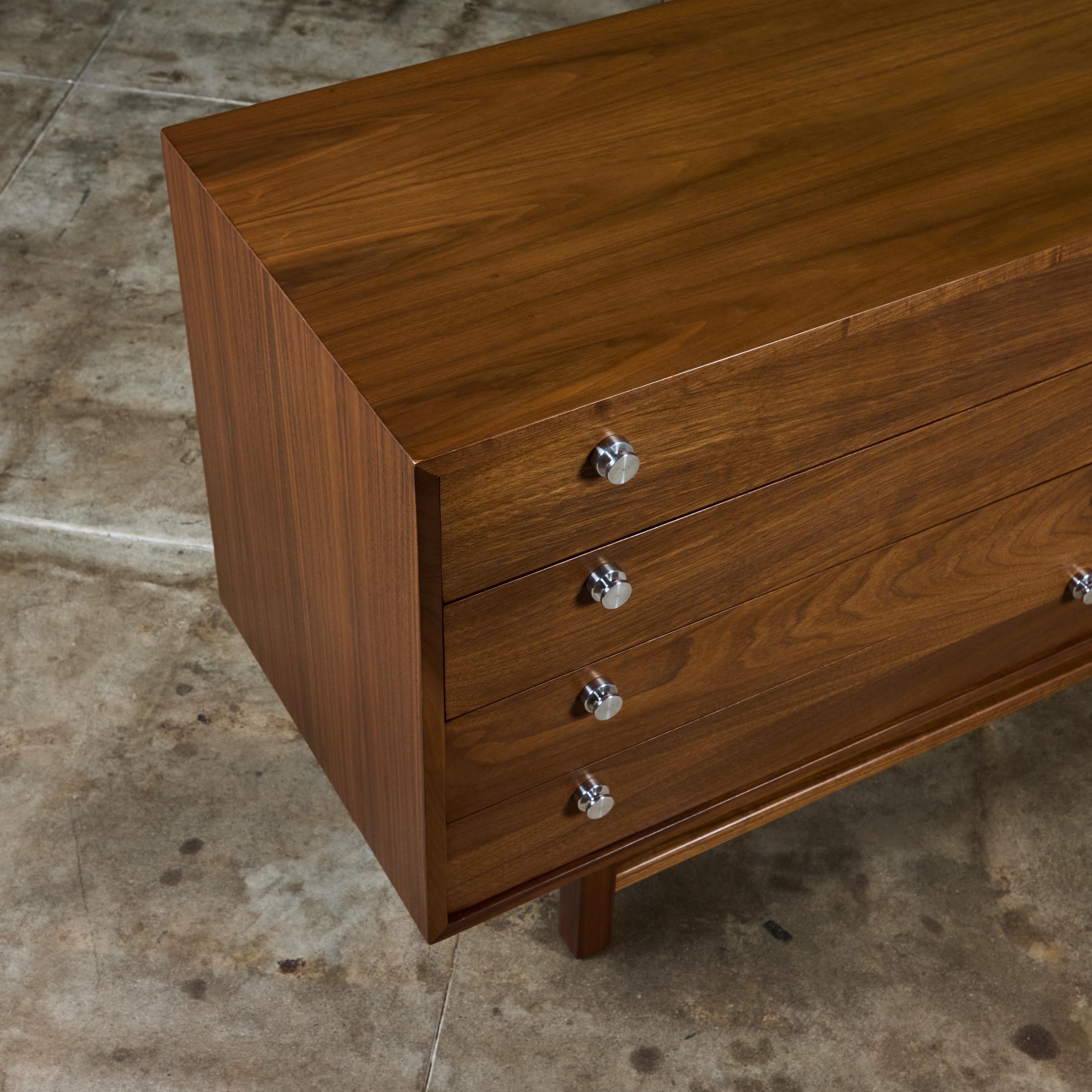 Walnut Eight Drawer Dresser 9