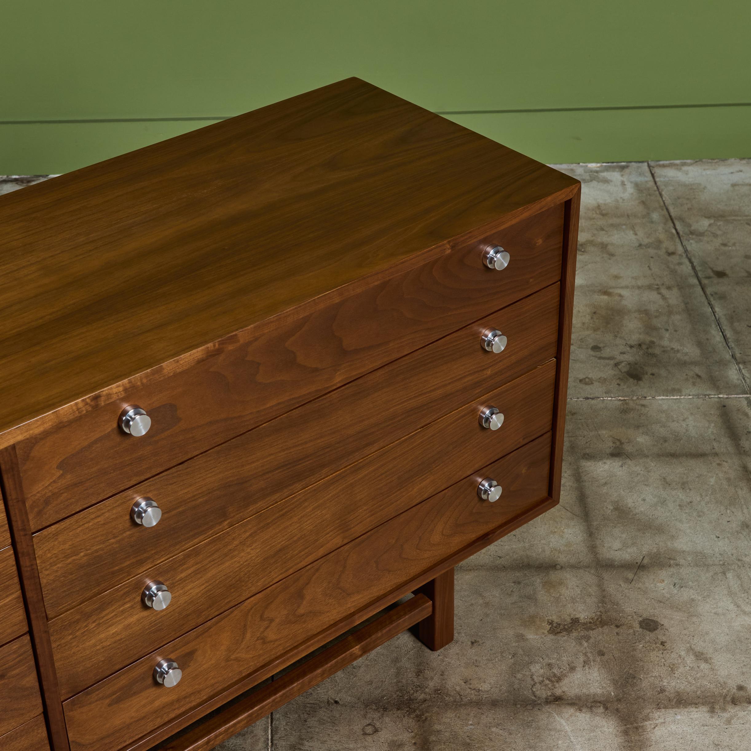 Walnut Eight Drawer Dresser 10