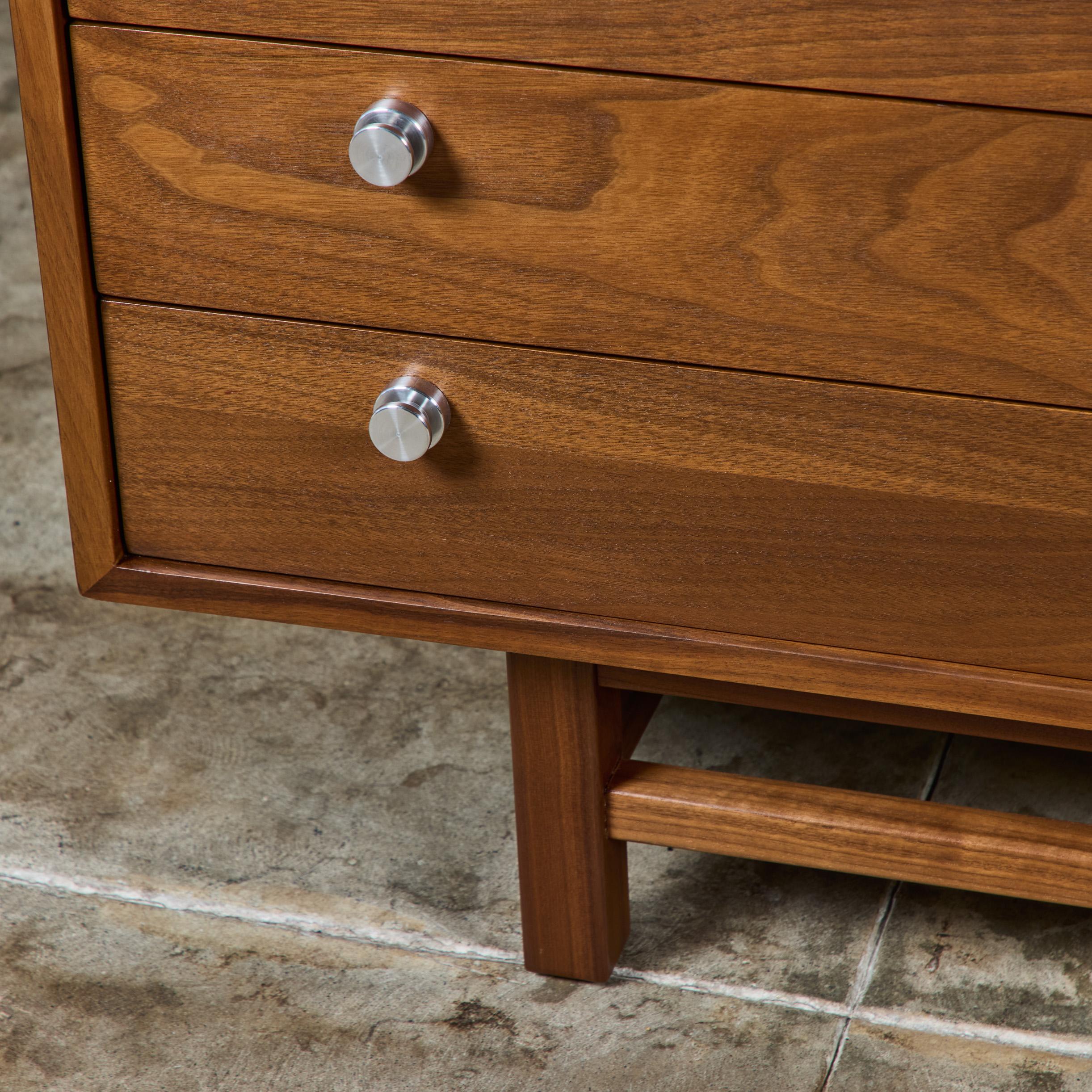 Walnut Eight Drawer Dresser 11