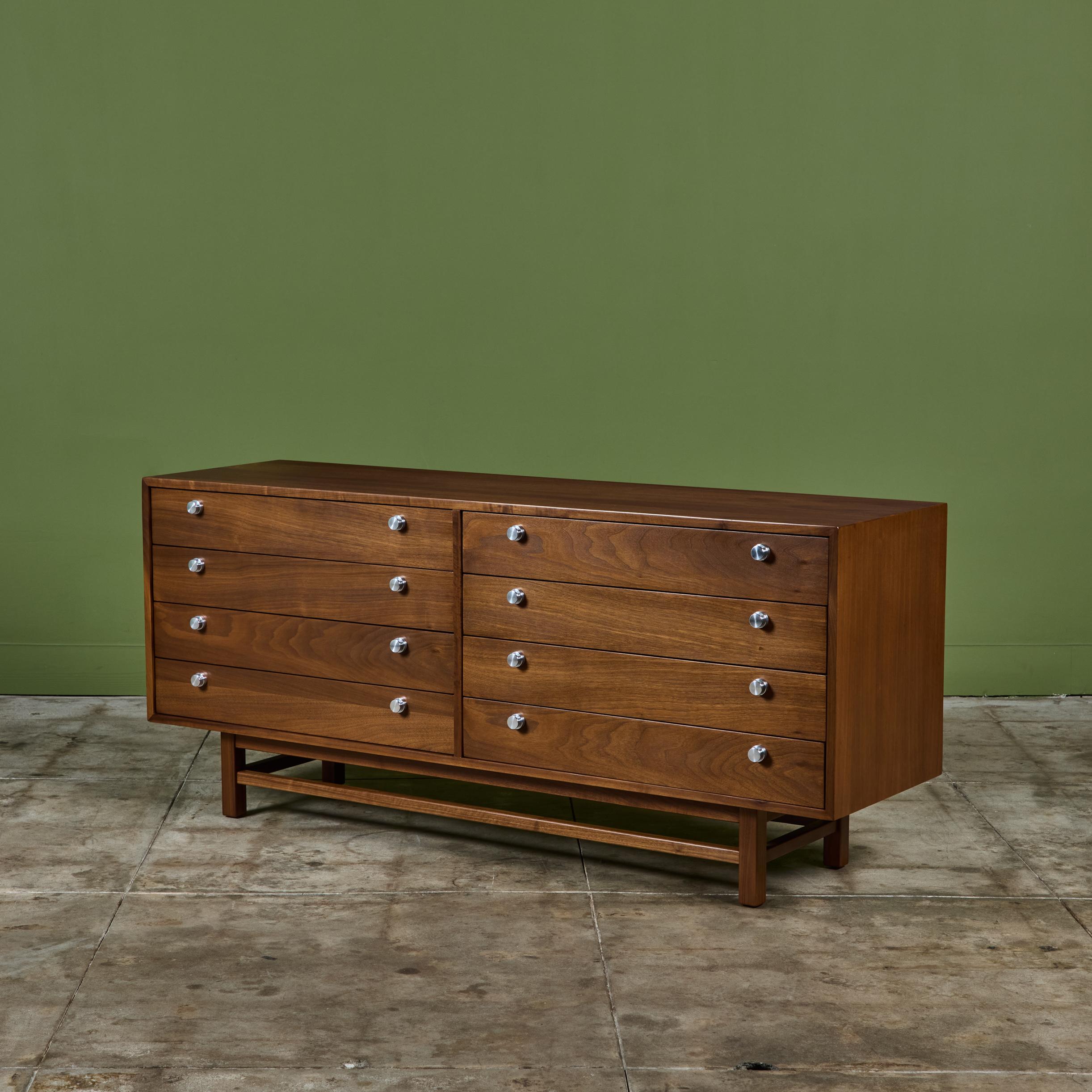 Walnut Eight Drawer Dresser 1