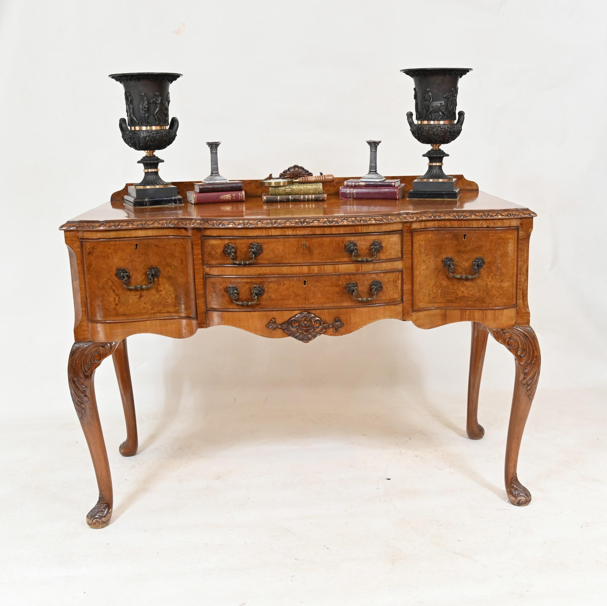 Mid-20th Century Walnut Epstein Sideboard Antique Serving Table 1930s For Sale