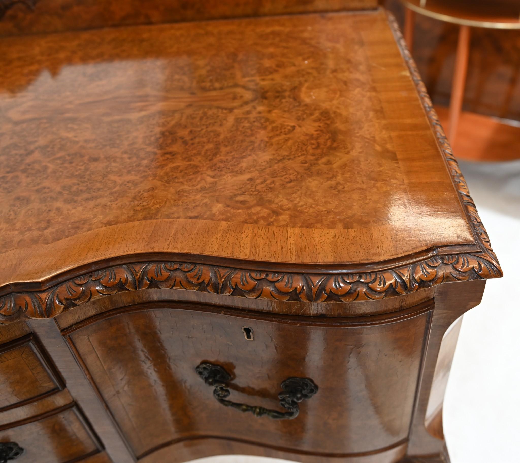 Walnut Epstein Sideboard Antique Serving Table 1930s For Sale 2