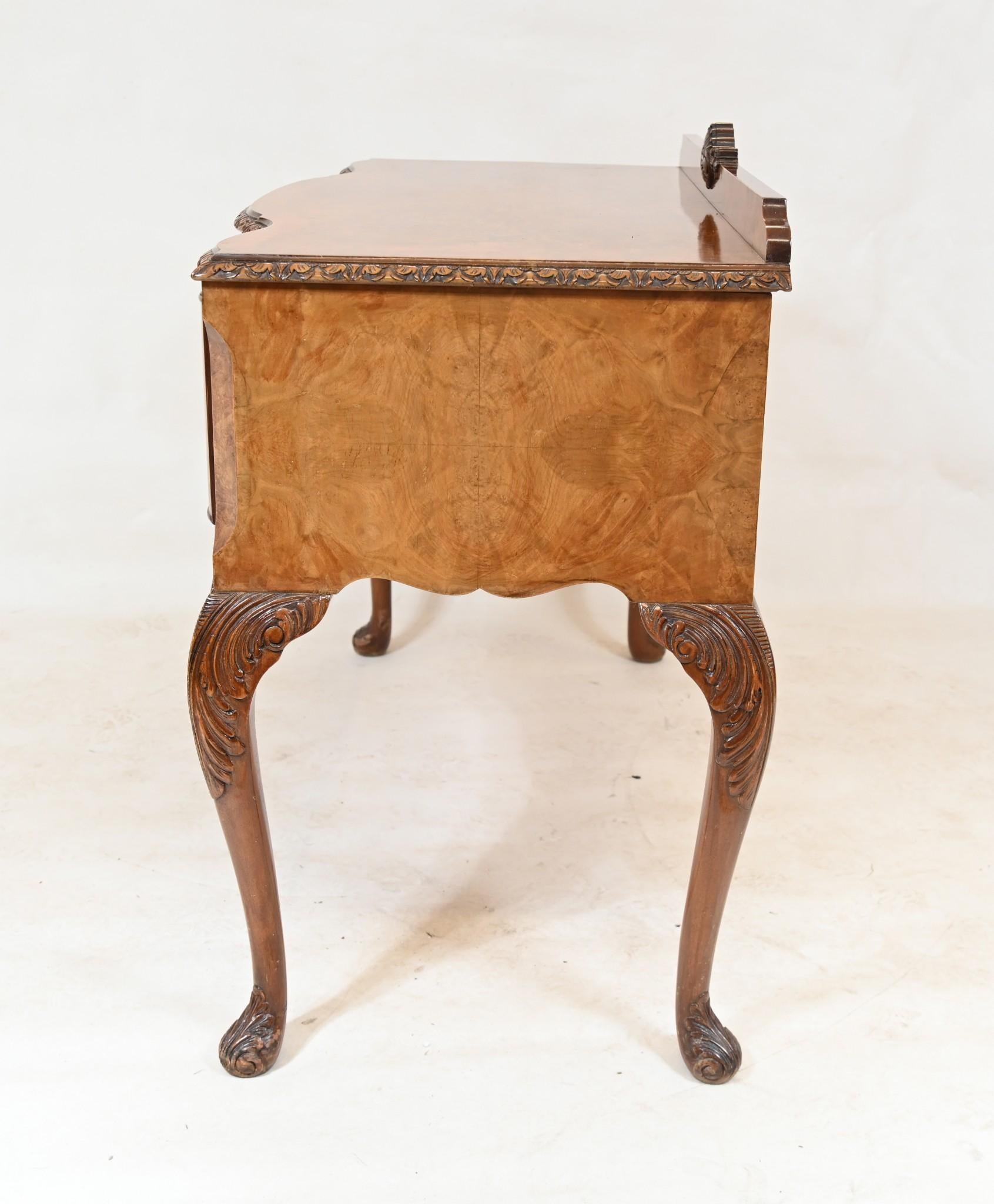Walnut Epstein Sideboard Antique Serving Table 1930s For Sale 4