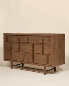Walnut Evans Dresser by Lynnea Jean, Hand-Crafted Modern Design