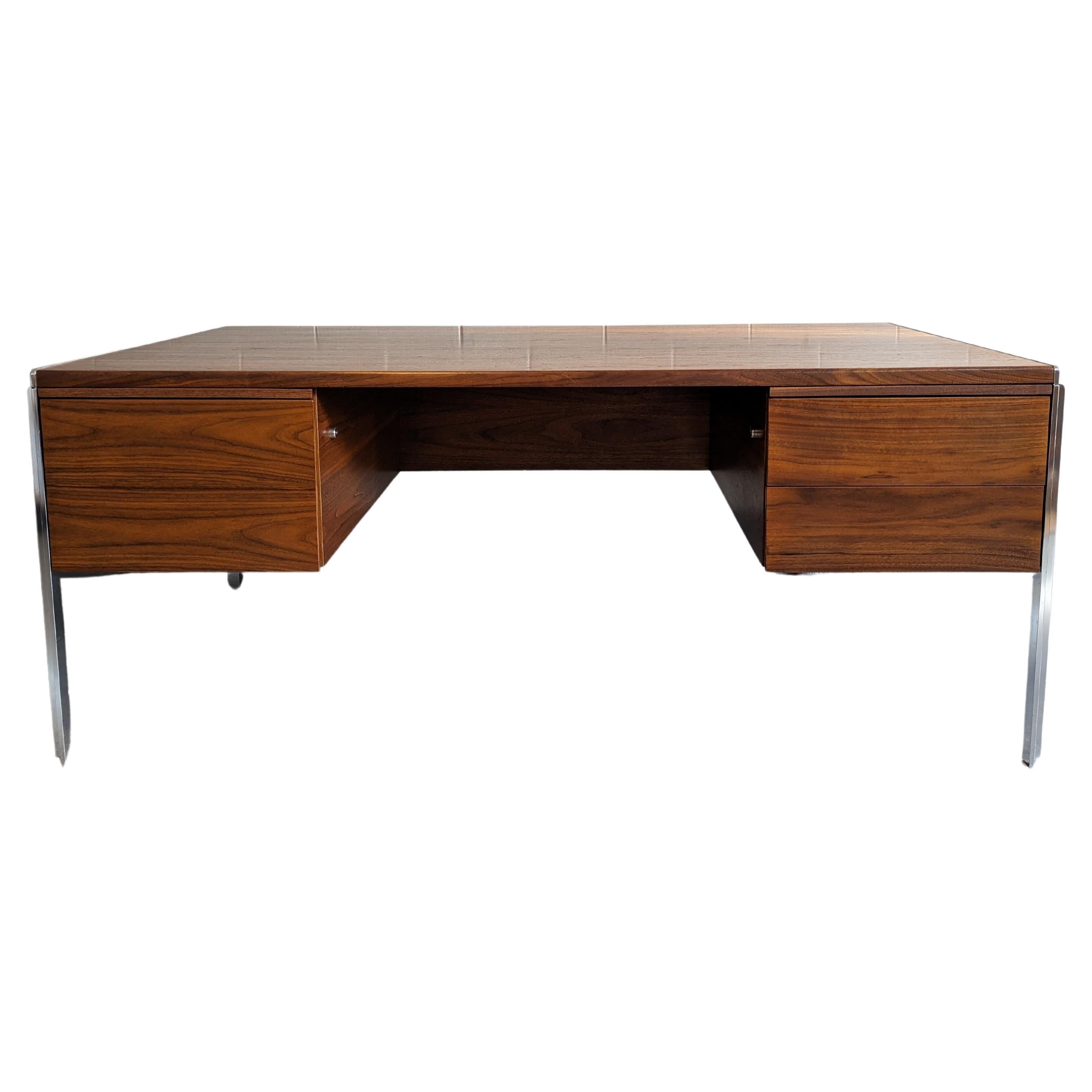 Walnut Executive Desk by Alexis Yermakov for Stow Davis For Sale