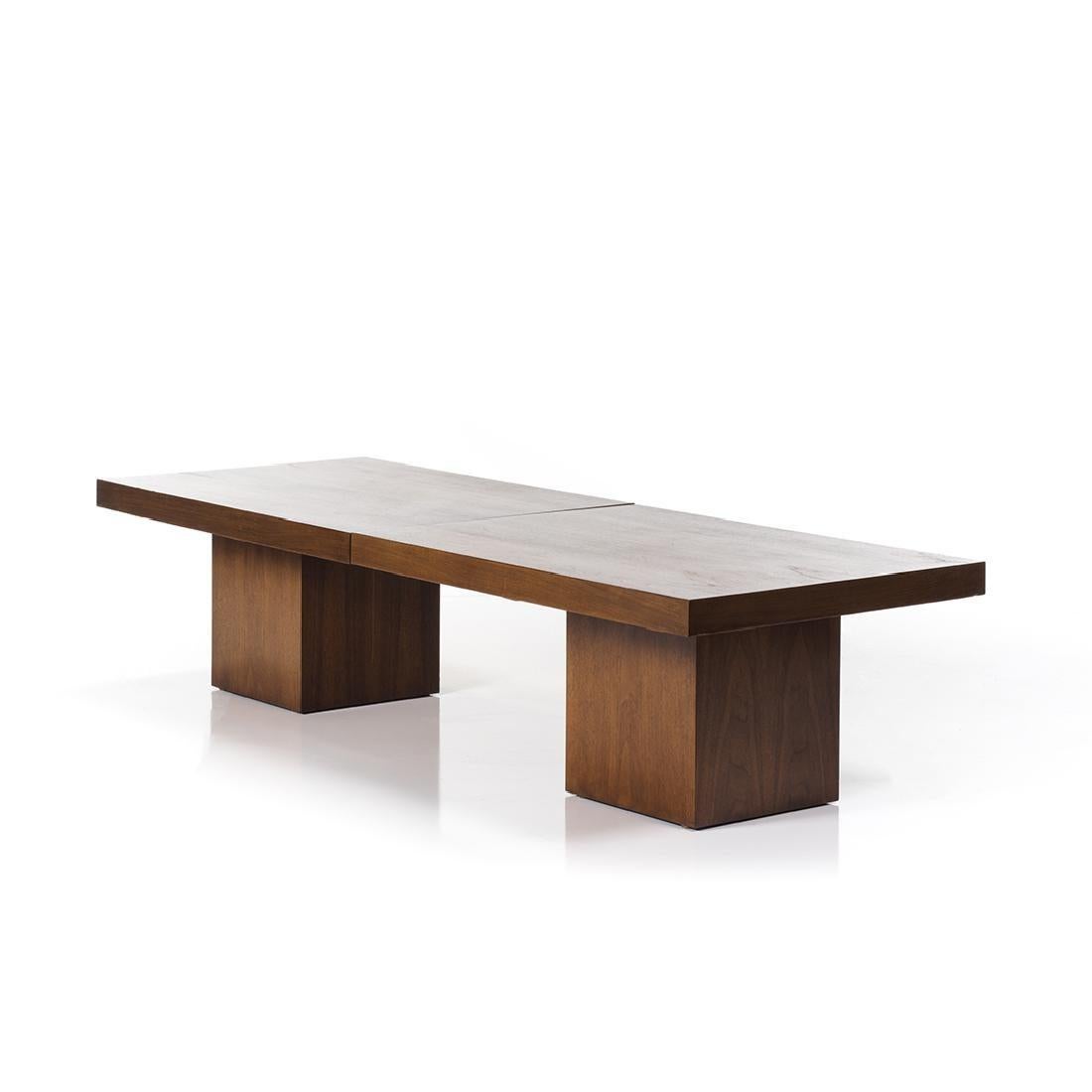 American Walnut Expandable Coffee Table by John Keal for Brown Saltman, 1960s
