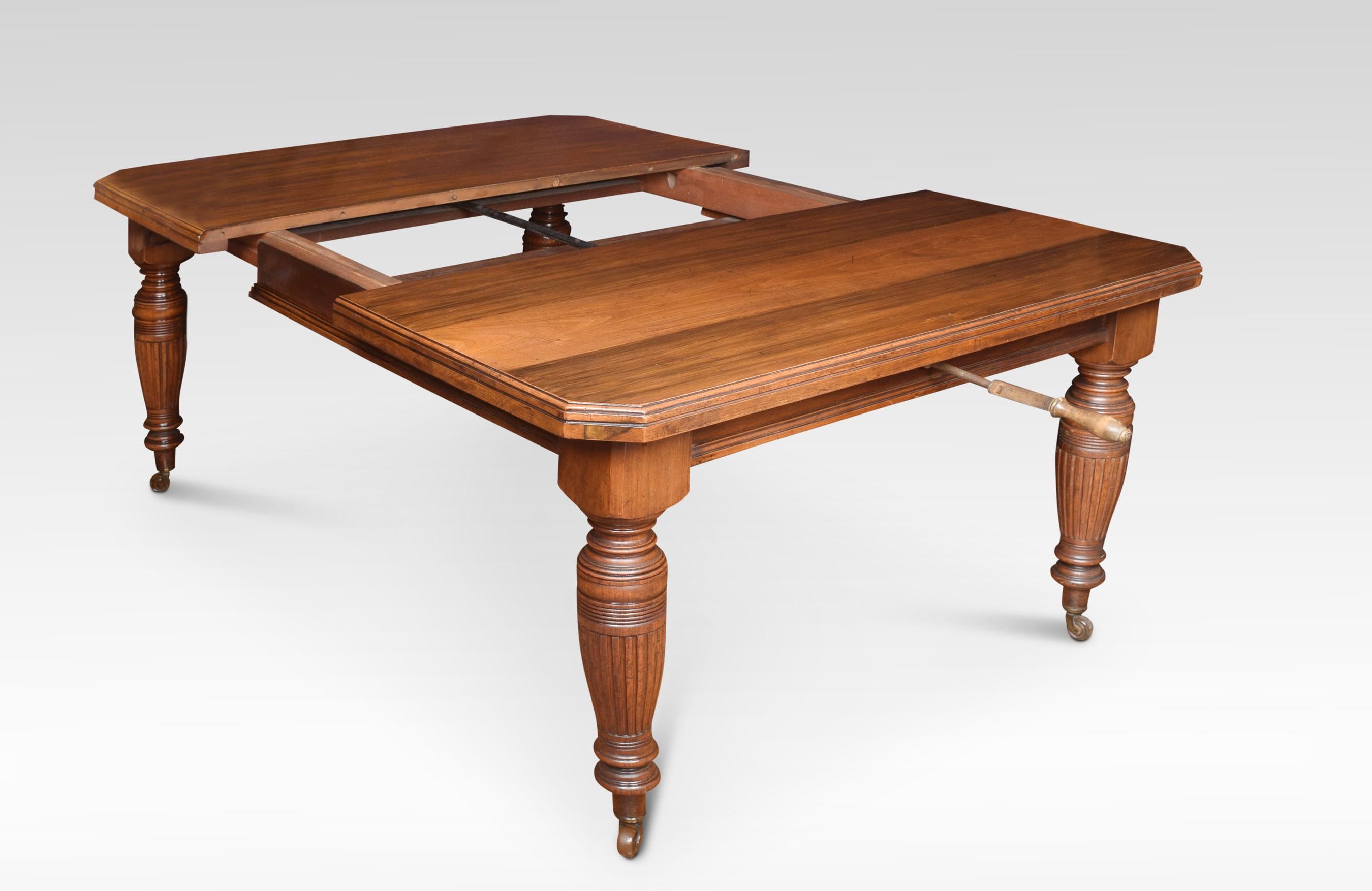 British Walnut Extending Dining Table