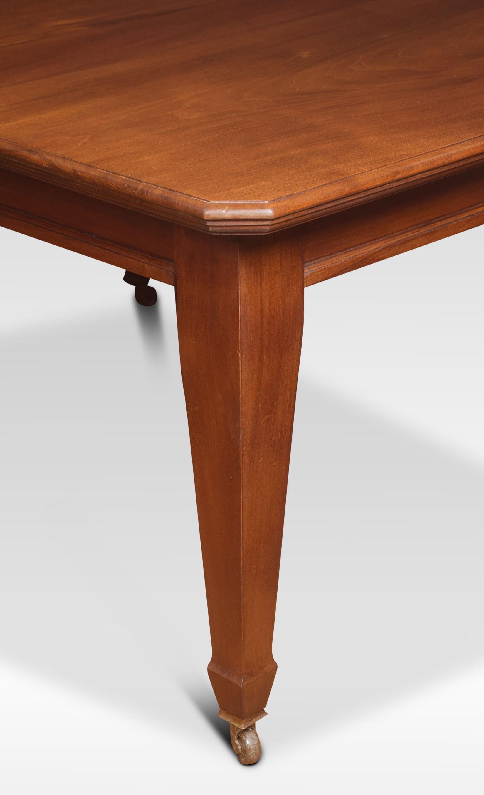 British Walnut Extending Dining Table For Sale