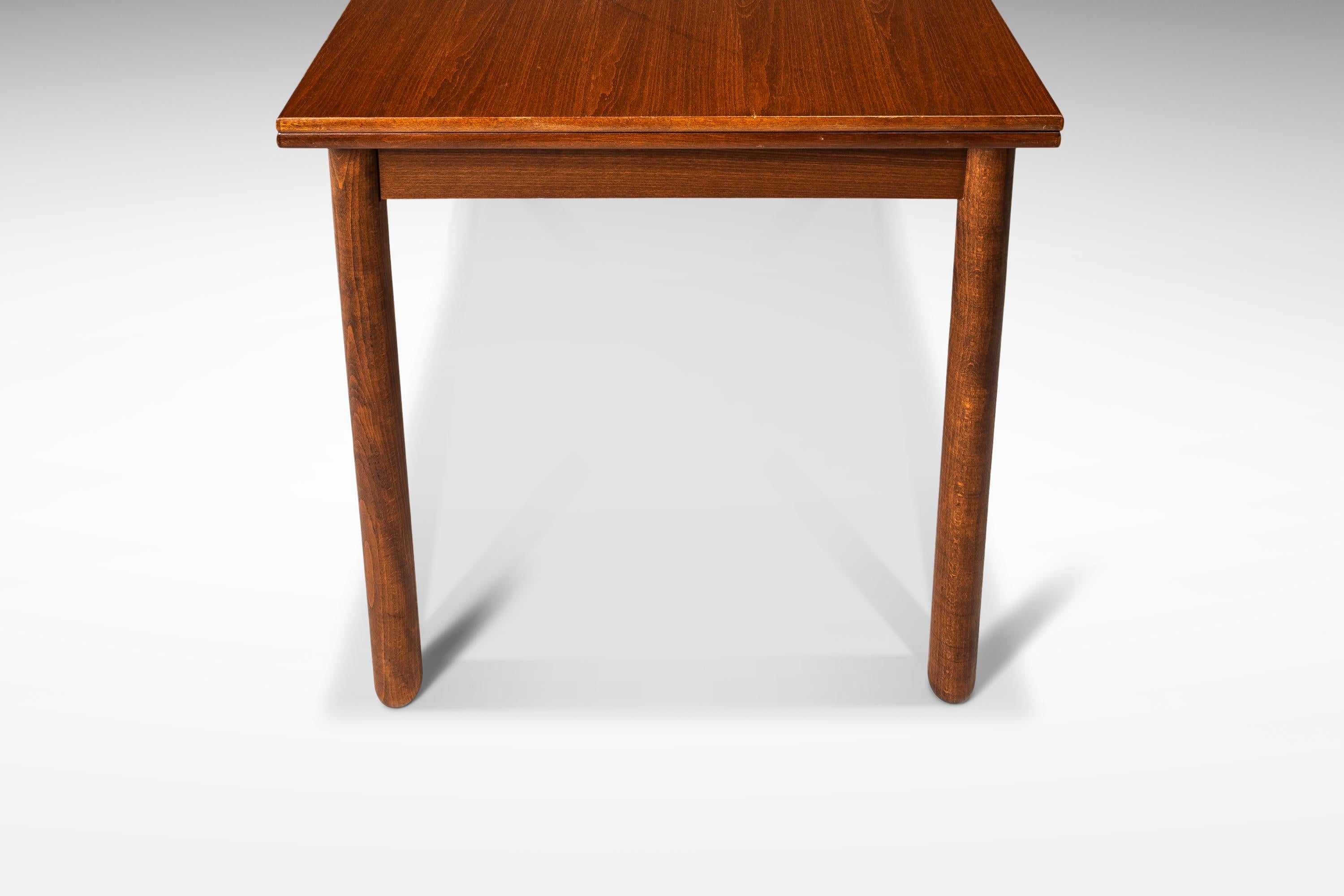 Walnut Extension Flip-Flap Dining Table, Folke Ohlsson Style, USA, c. 1960's For Sale 7
