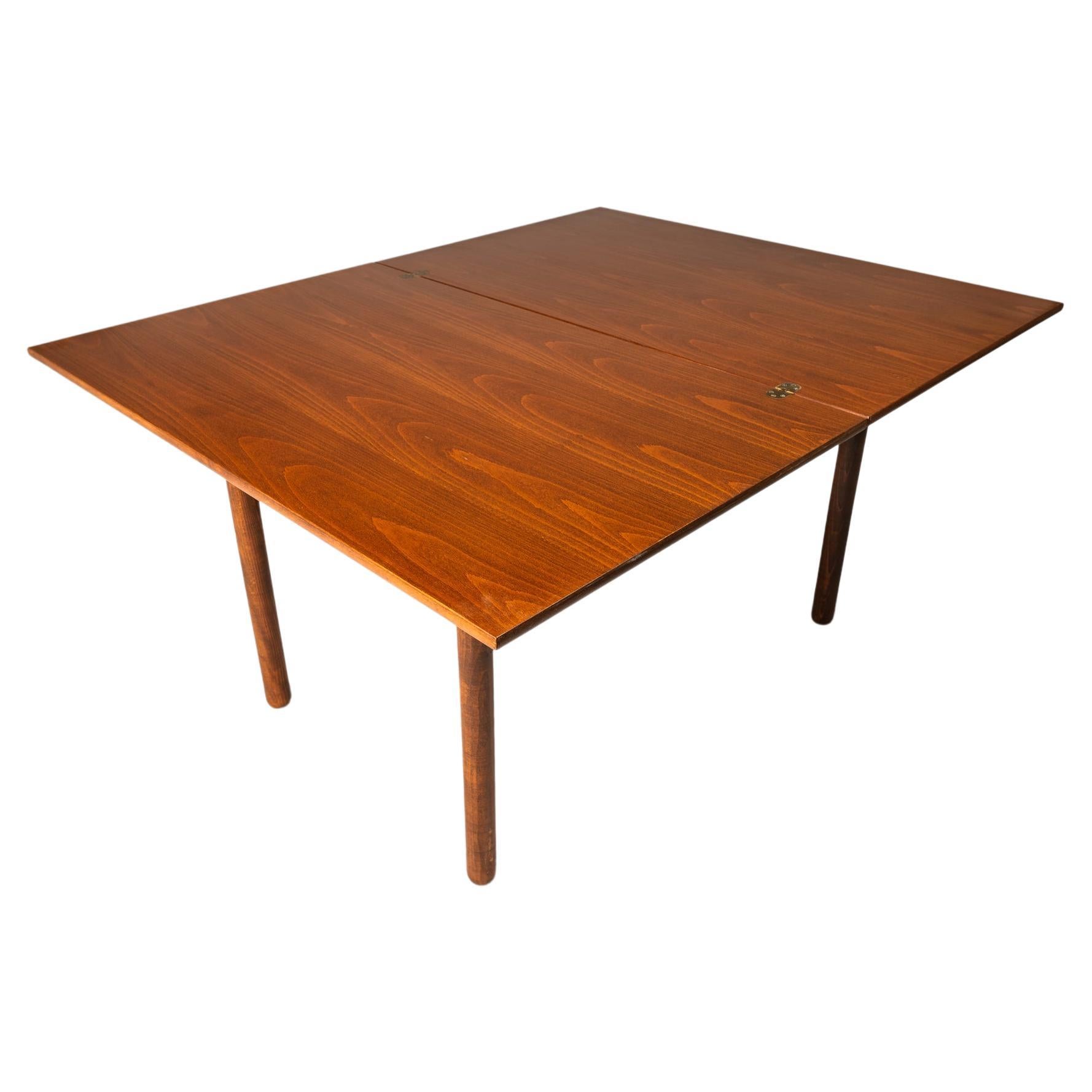 Walnut Extension Flip-Flap Dining Table, Folke Ohlsson Style, USA, c. 1960's