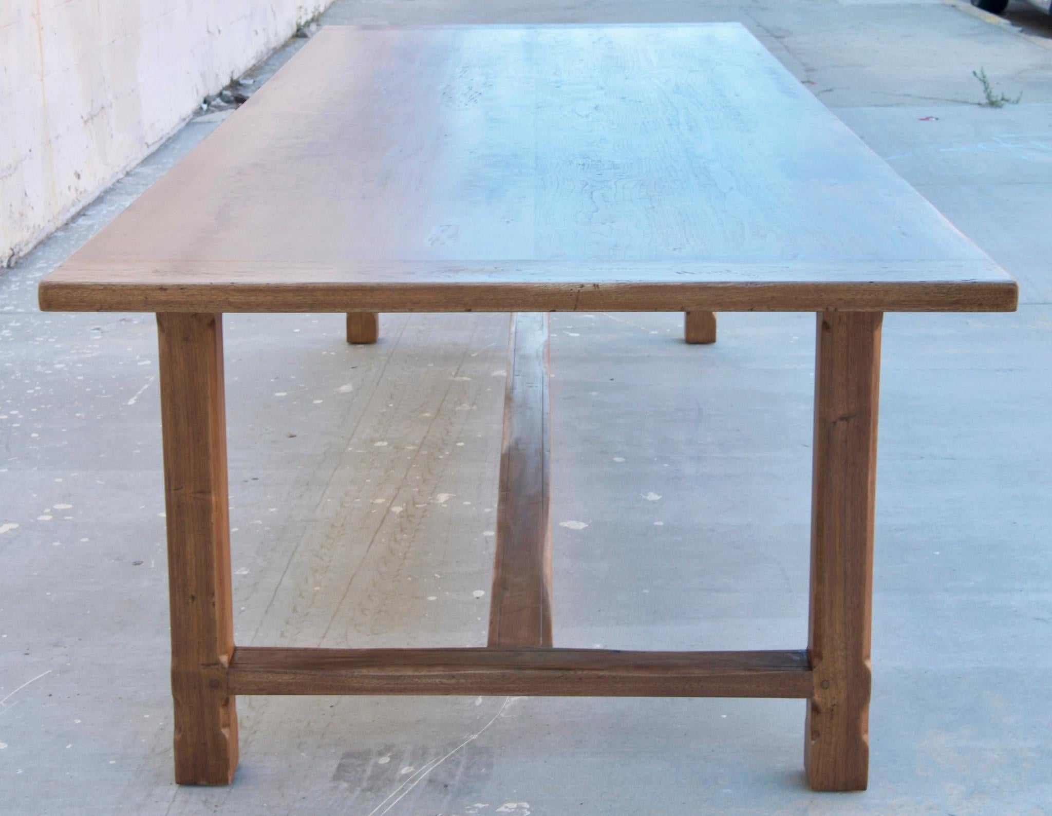 Astrid Farm Table in Walnut, Made to Order by Petersen Antiques For Sale 3