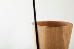 Walnut Fiddlehead Umbrella Stand by Hollis & Morris