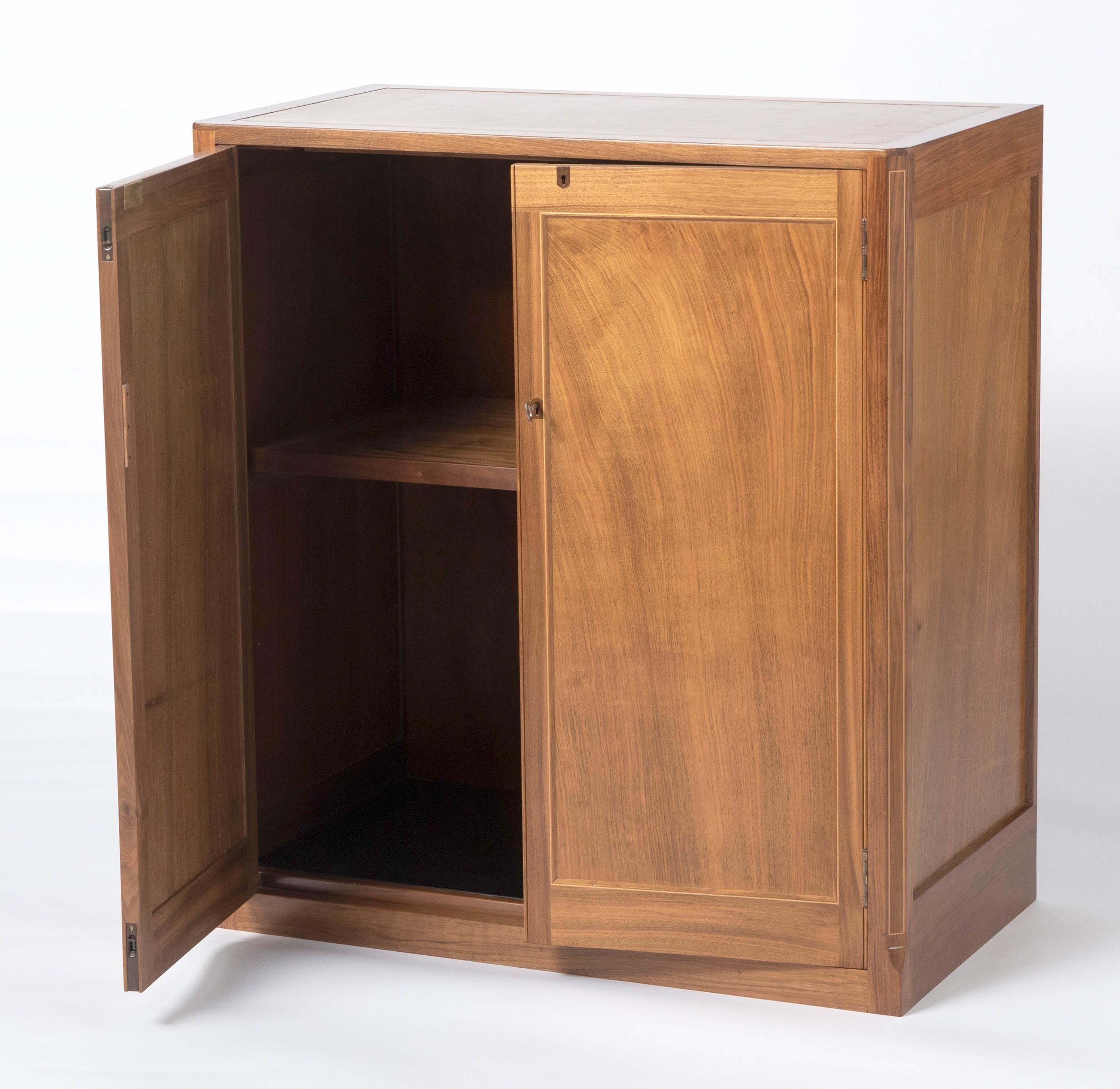 English Walnut Filling Cabinet by Edward Barnsley, England, circa 1969