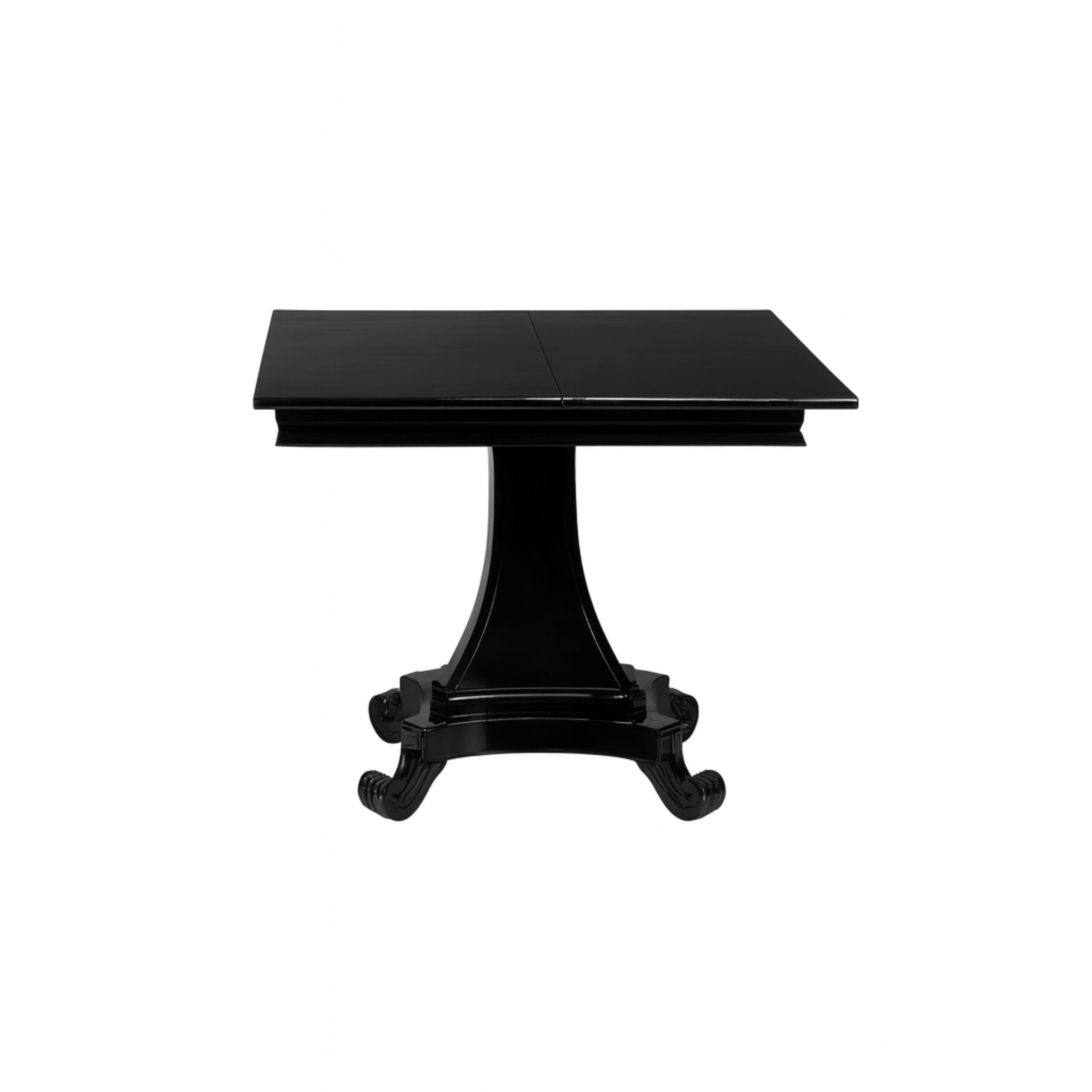 Tavolo Foldes in noce con lacca nera, XIX secolo, Inghilterra In condizioni buone in vendita a Lisbon, PT