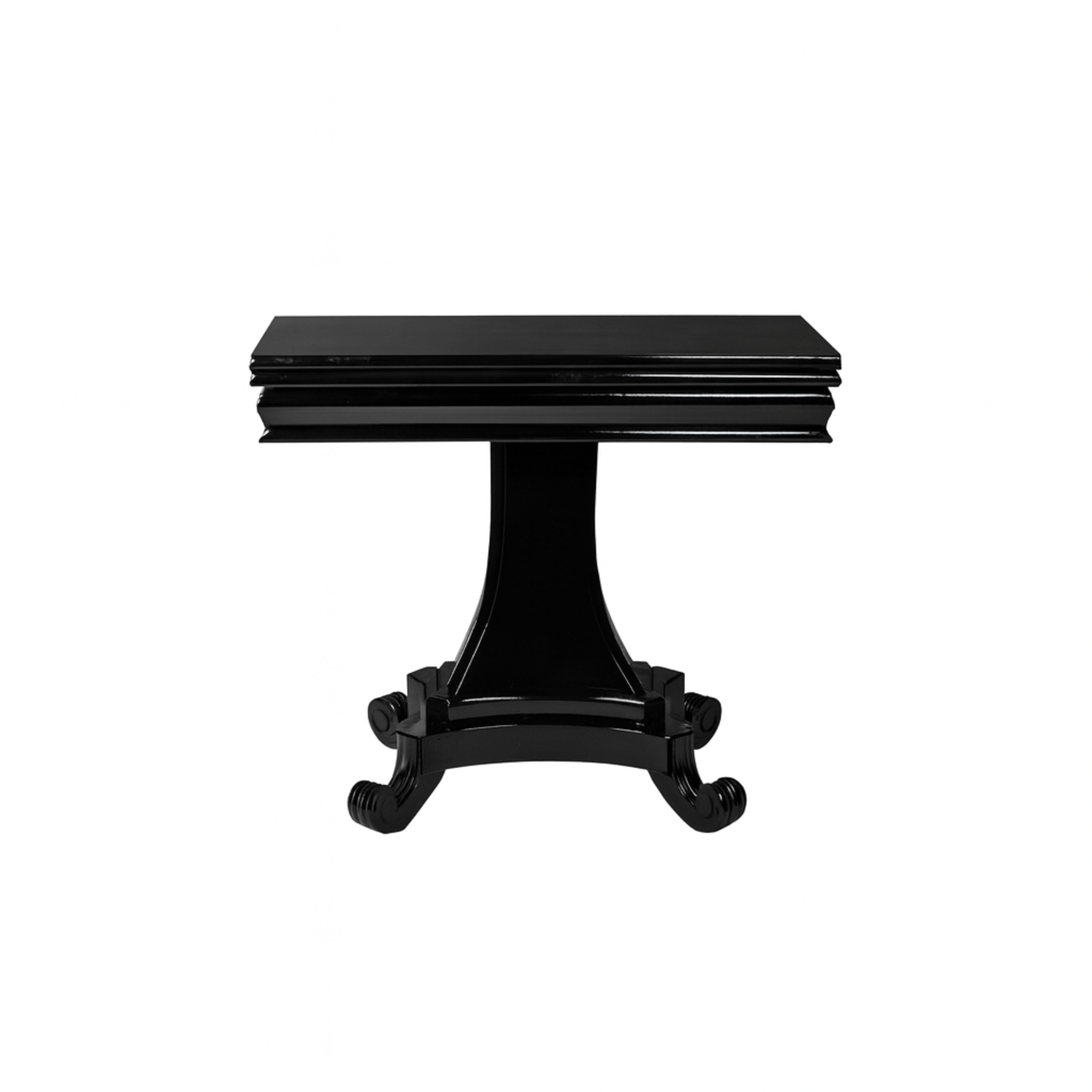 Tavolo Foldes in noce con lacca nera, XIX secolo, Inghilterra in vendita 1