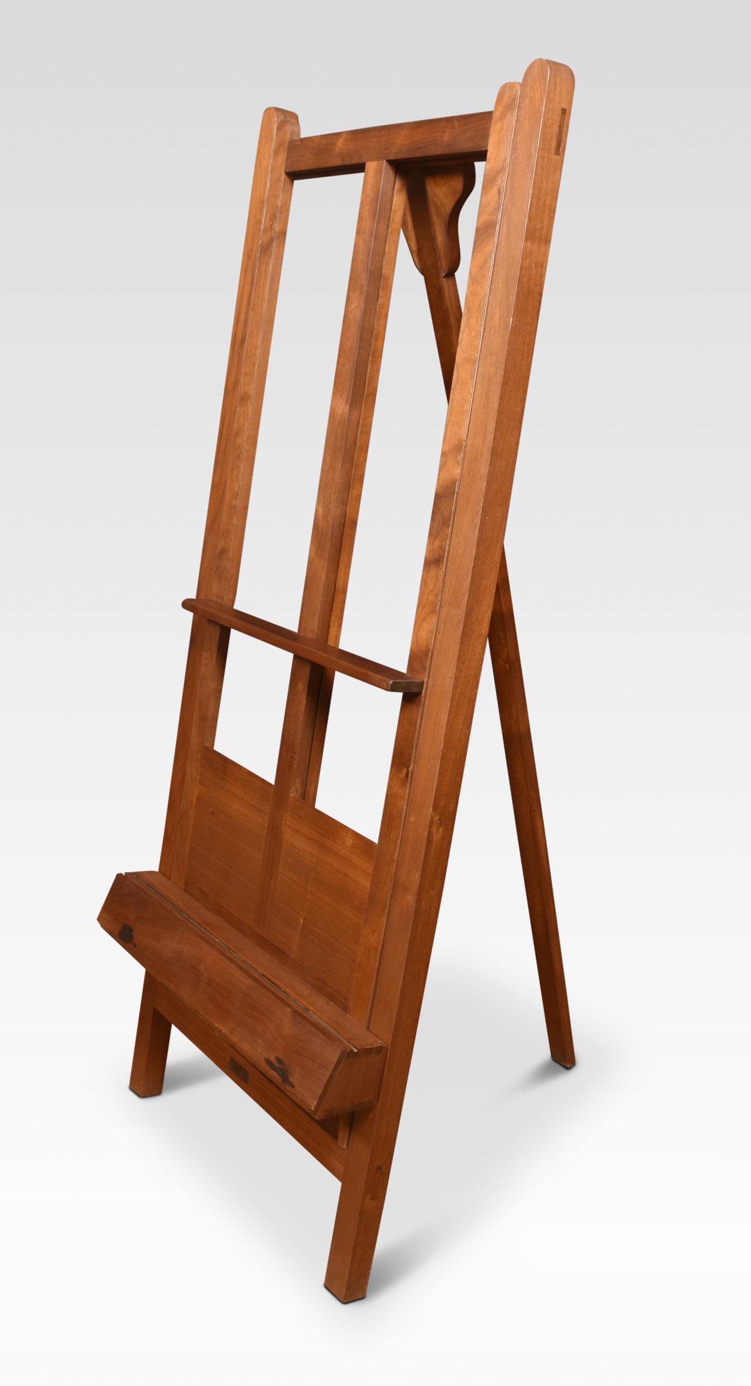 Walnut Folding Artists Easel In Good Condition For Sale In Cheshire, GB