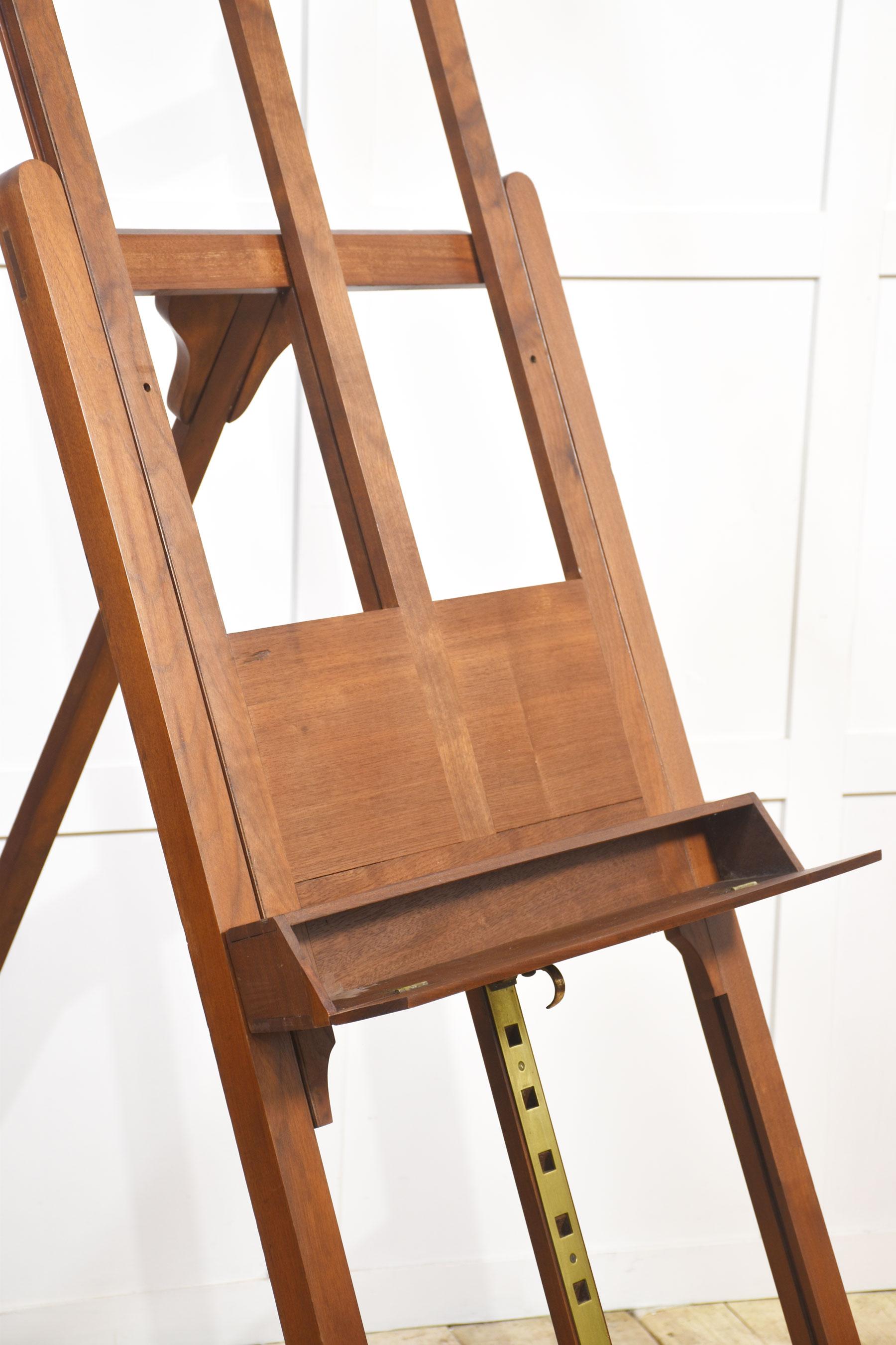 Walnut Folding Artists Easel For Sale 1