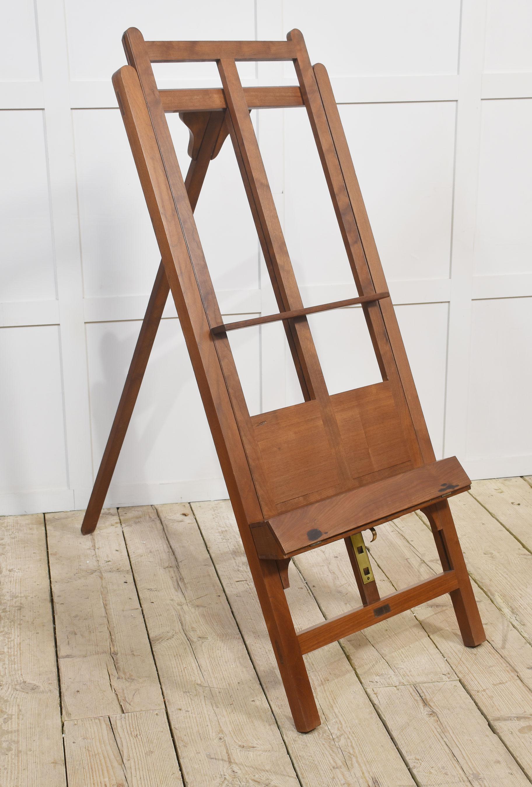 Walnut Folding Artists Easel For Sale 3