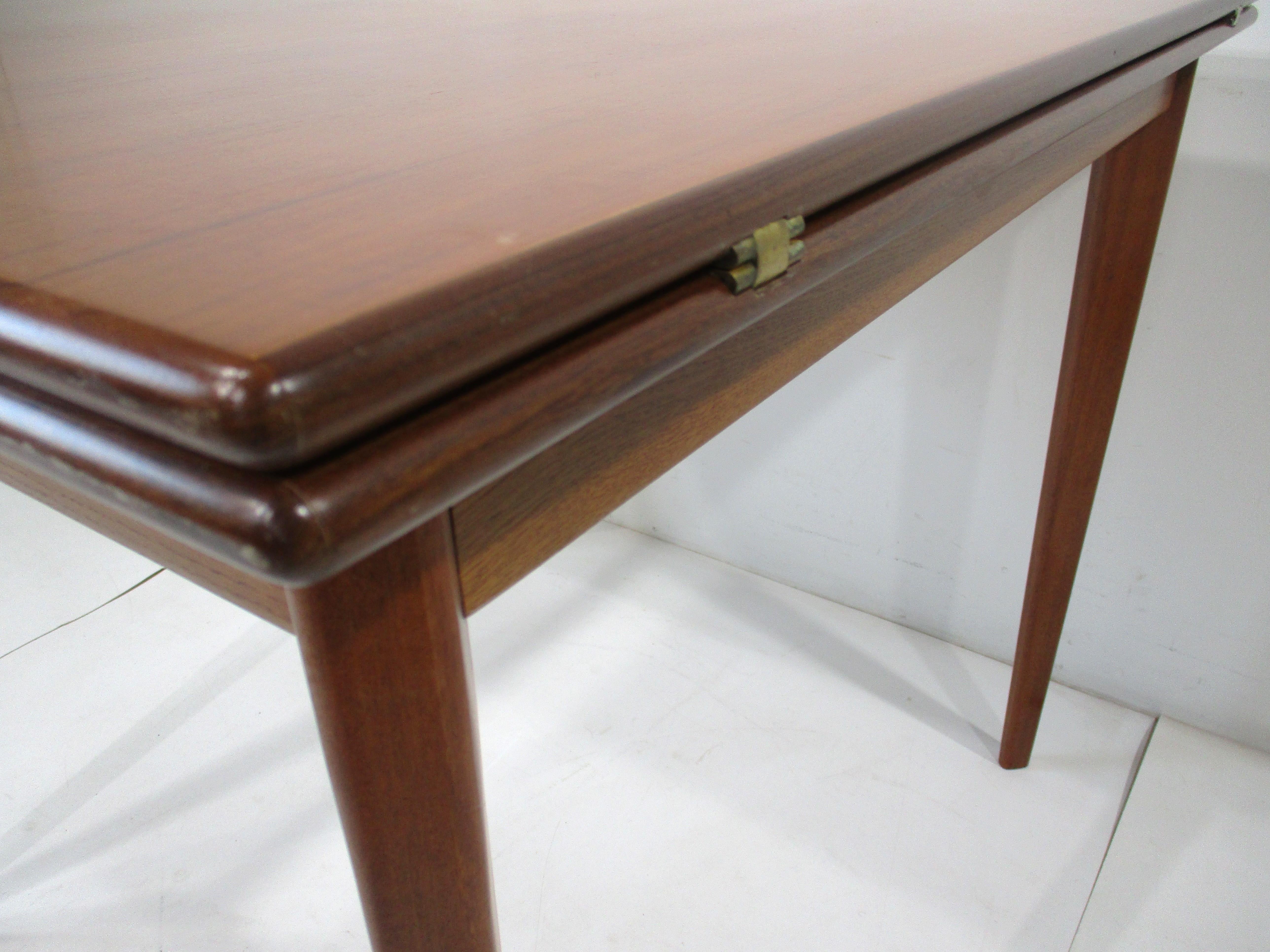 American Dunbar styled Walnut Folding Dining / Game Table For Sale
