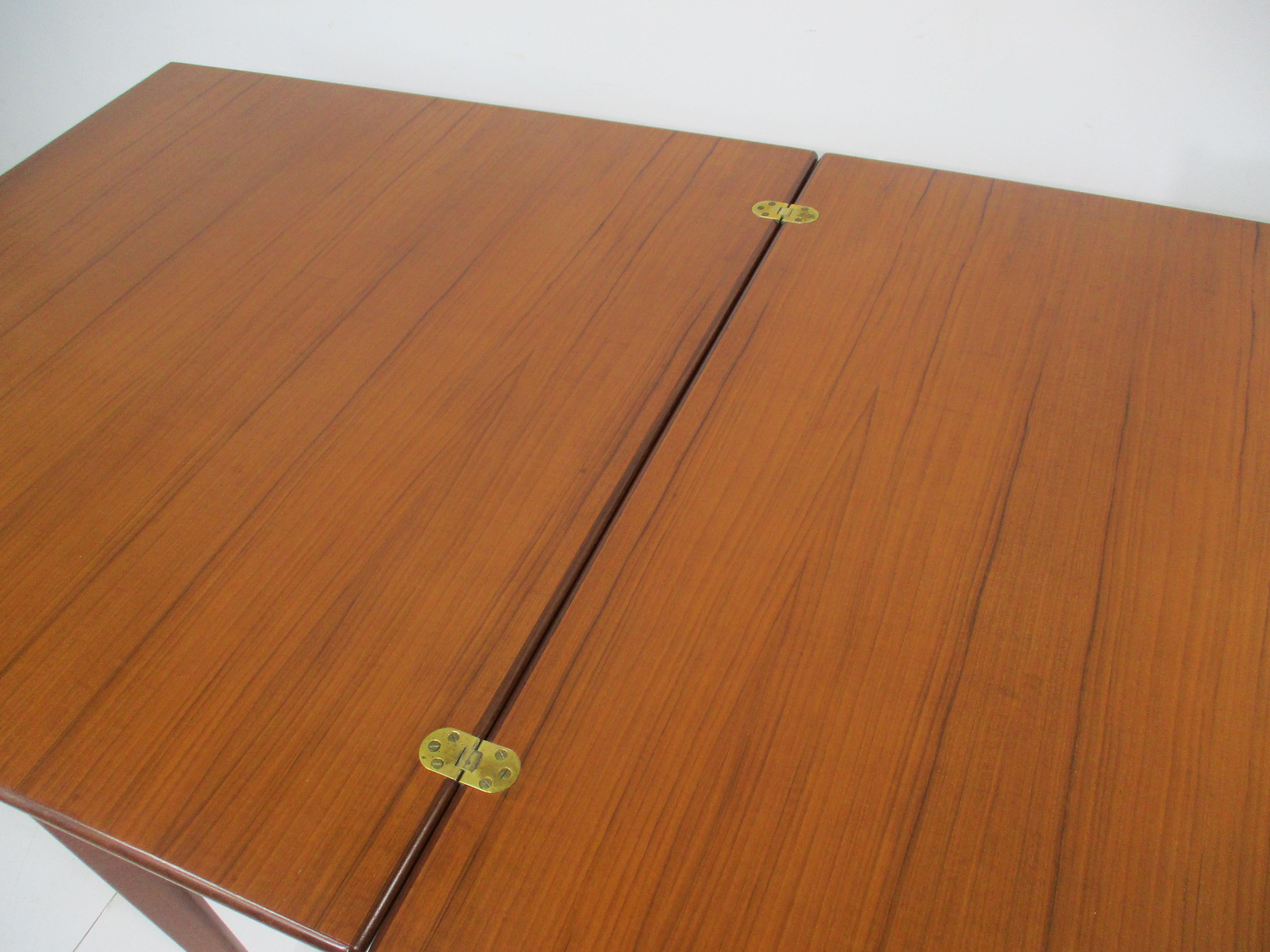 20th Century Dunbar styled Walnut Folding Dining / Game Table For Sale