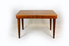 Walnut Folding Dining Table by Jindřich Halabala for UP Zavody, 1940s