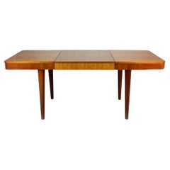 Walnut Folding Dining Table by Jindřich Halabala for UP Zavody, 1940s