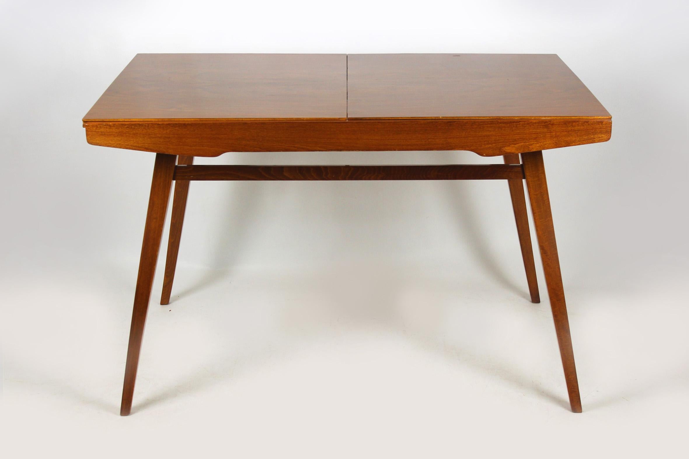 Mid-Century Modern Walnut Folding Dining Table from Tatra, 1960s