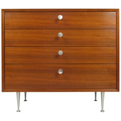 Walnut Four-Drawer Chest by George Nelson for Herman Miller