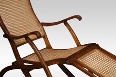 Chaise de pont pliante en noyer pour bateau à vapeur