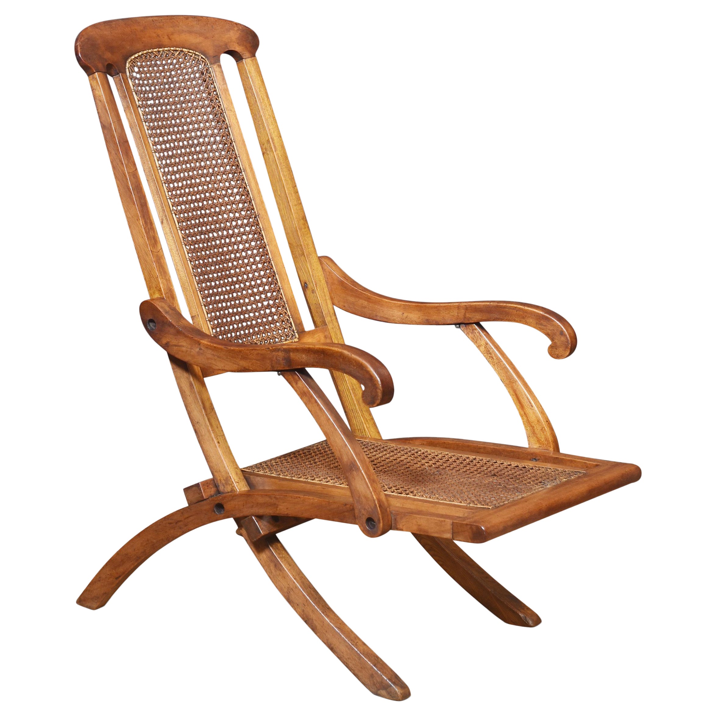 chaise longue pliante Foldes en noyer