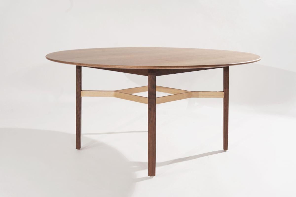 American Walnut Games Table by Lewis Butler for Knoll, 1950s For Sale