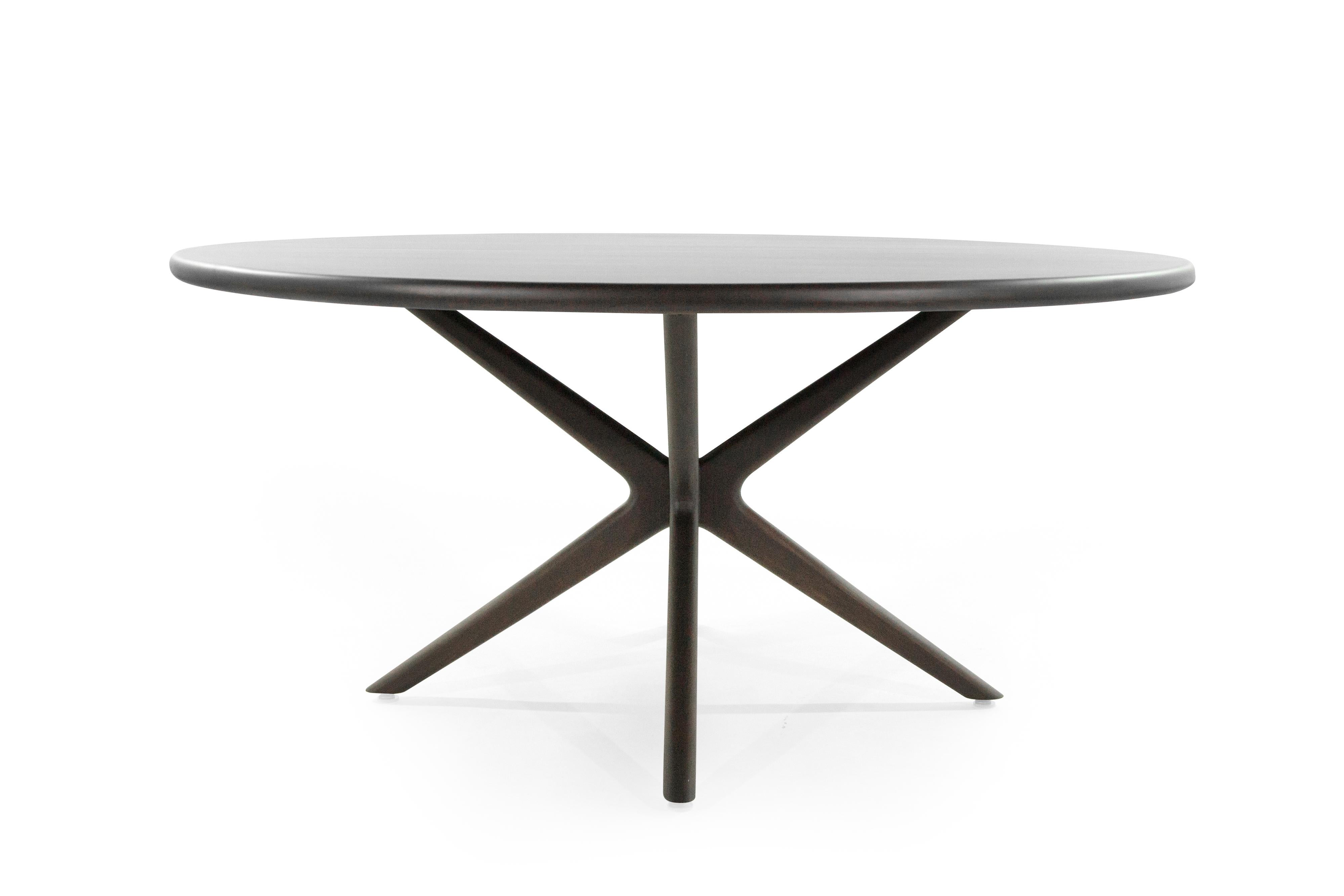 Stamford Modern continues to expand its collection of fully customizable furniture with the introduction of The Gazelle collection dining table.
Solid handcrafted walnut base provide support to 64