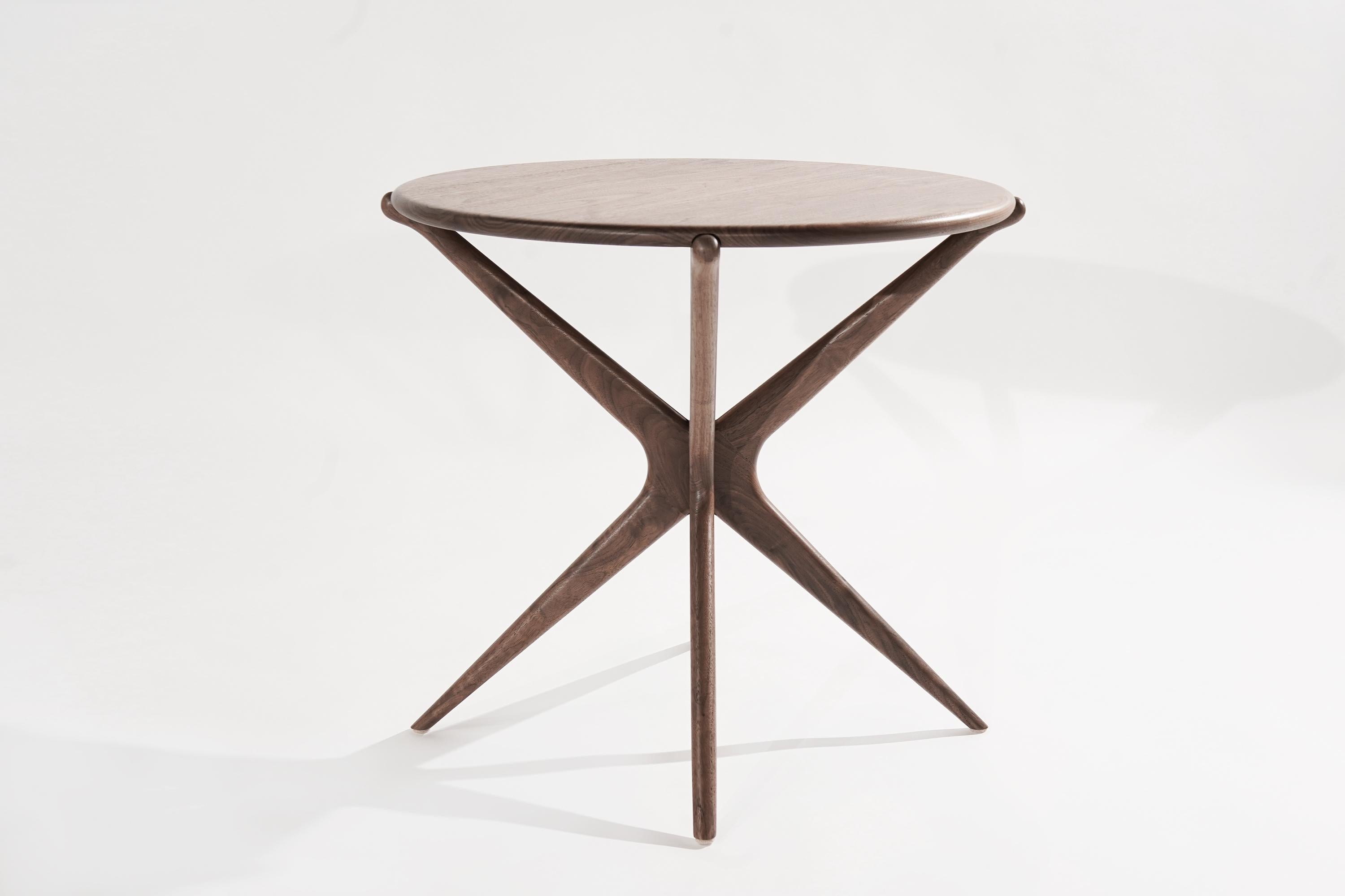 Walnut Gazelle Occasional Table by Stamford Modern In New Condition In Westport, CT