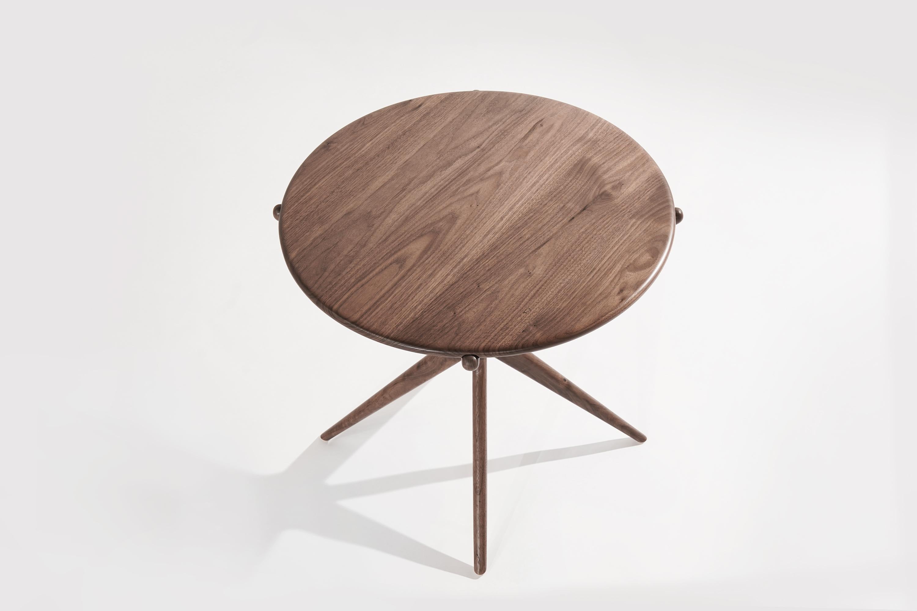 Contemporary Walnut Gazelle Occasional Table by Stamford Modern