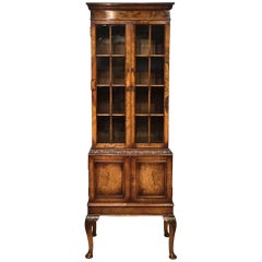 Walnut George I Style Bookcase by Maple & Co.