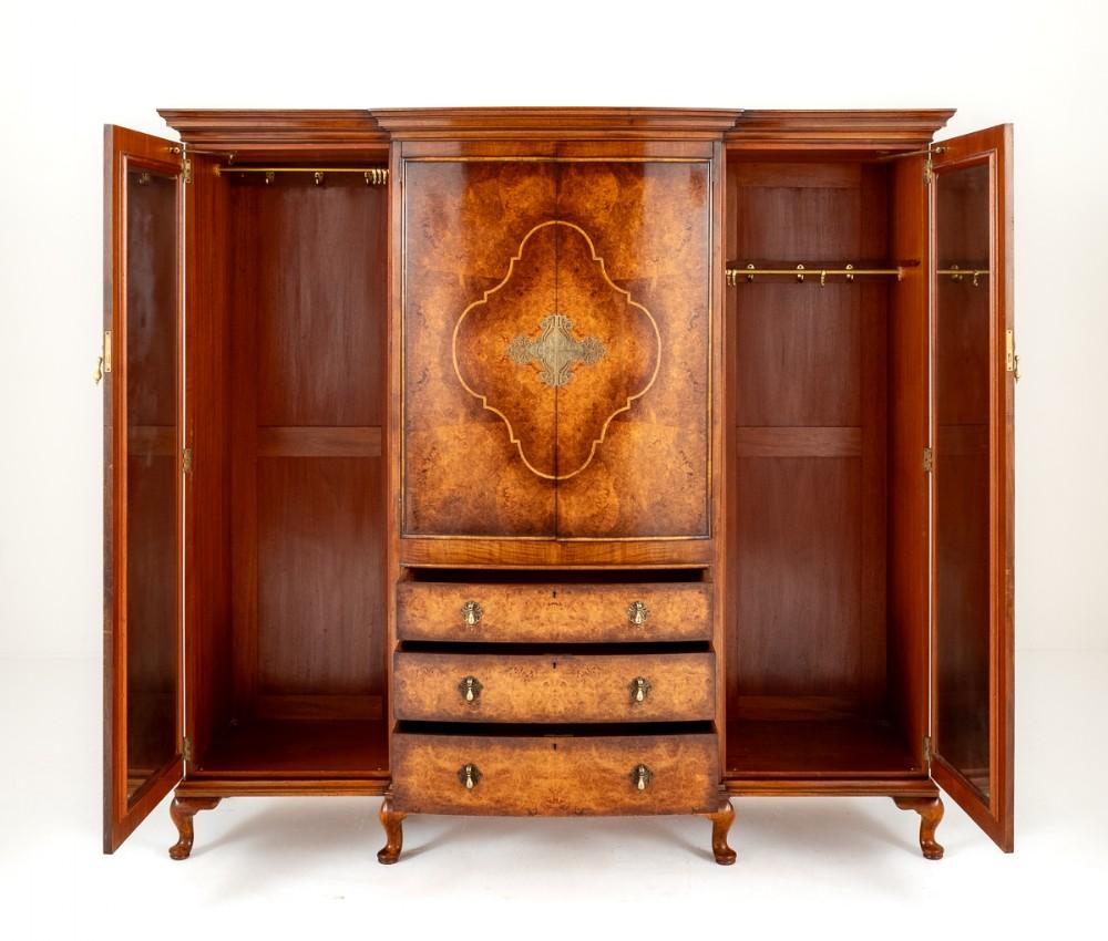 Walnut Gillows Wardrobe Gentlemans Closet Bedroom Furniture 4