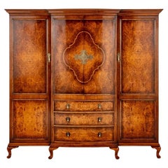 Walnut Gillows Wardrobe Gentlemans Closet Bedroom Furniture