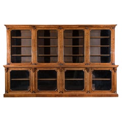 Walnut Glazed William IV Bookcase