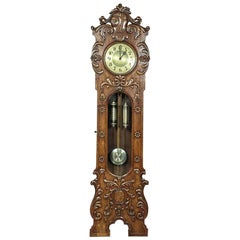 Walnut Grandfather Clock, circa 1910