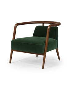 Noyer, vert Fauteuil moderne Essex