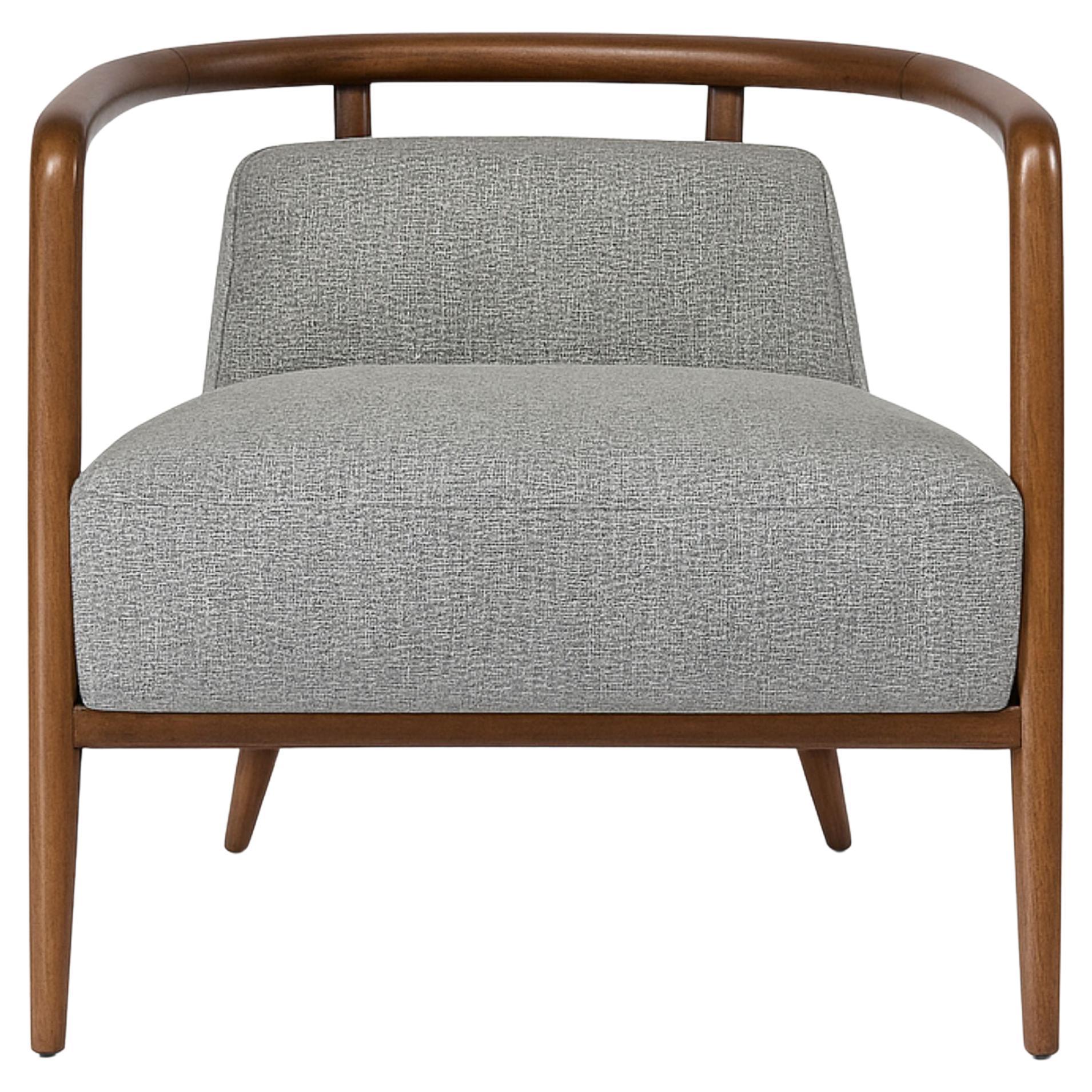 Nogal, Gris Sillón Moderno Essex en venta