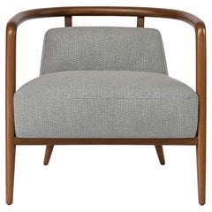 Nogal, Gris Sillón Moderno Essex