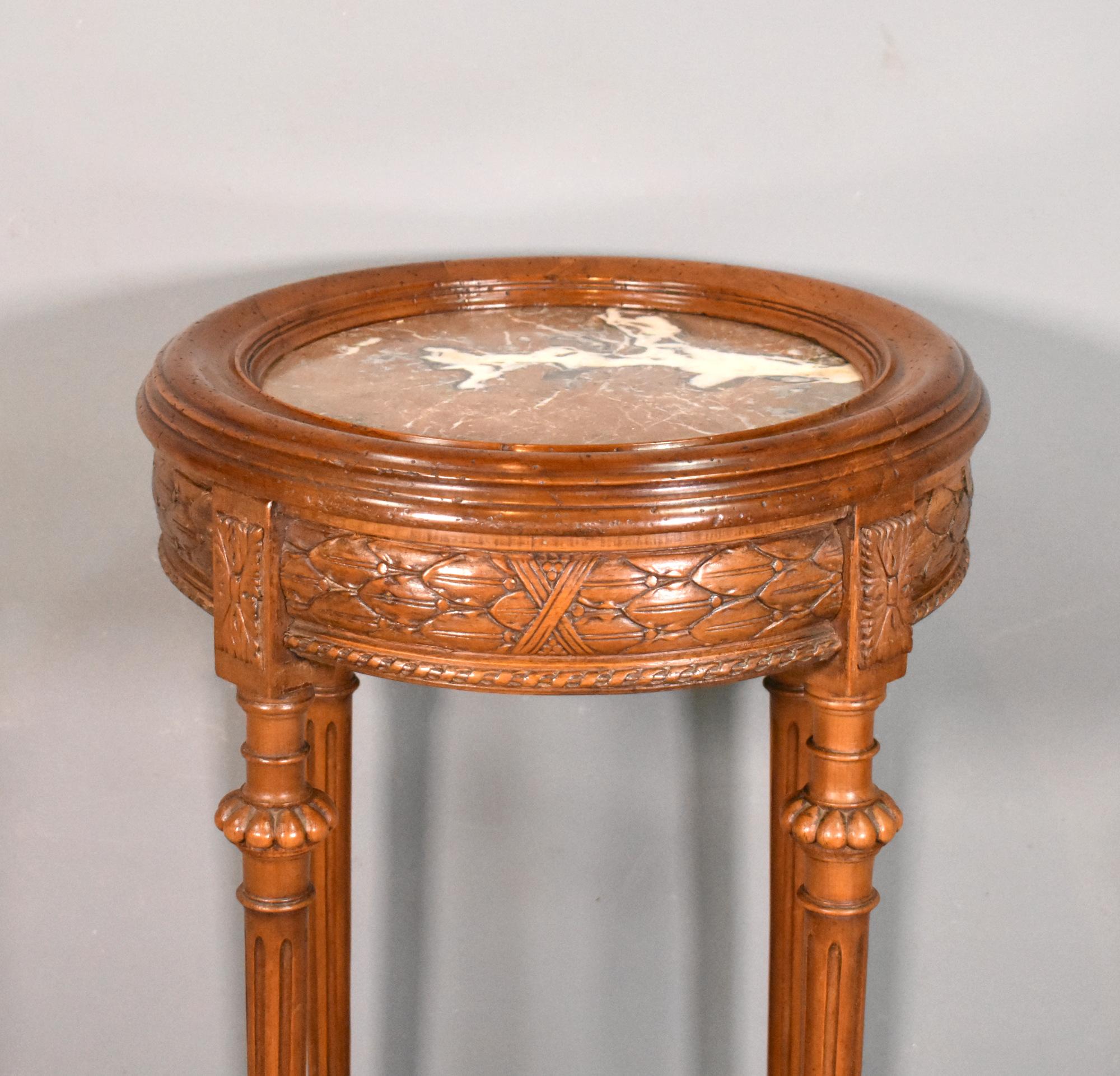 Walnut Gueridon Side Table Directoire Period For Sale 4